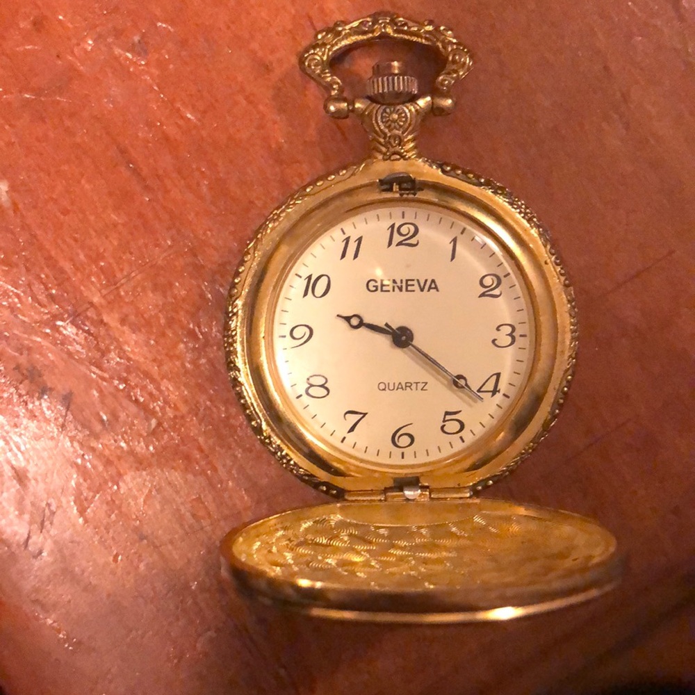 A gold plated pocket watch